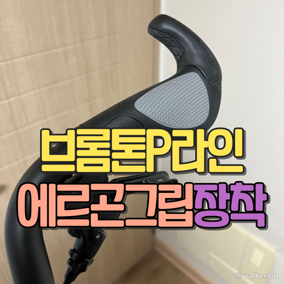 브롬톤 에르곤(ergon gp2) 그립 변경