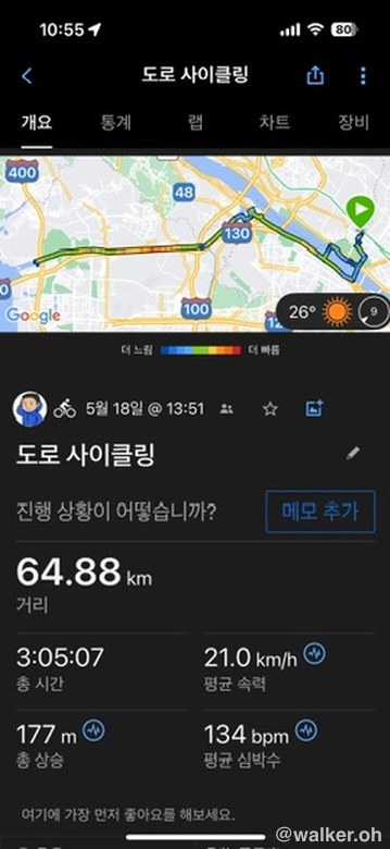 브롬톤 미니벨로 장거리 라이딩 마포에서 정서진까지 거리