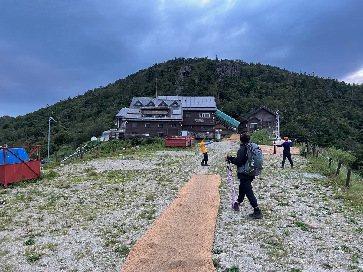 새벽 장터목대피소와 제석봉